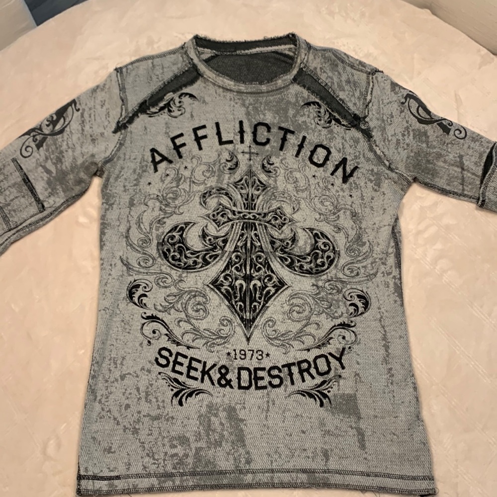 Reversible Affliction Long Sleeved Shirt